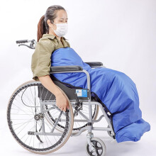 Waterproof Fleece Wheelchair Blanket with Zipped Leg Cover, Warm Comfort for Adults and Elderly