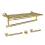 Brushed Gold Bathroom Hardware Set 4 Piece, Modern Wall Mounted Accessories with Durable Waterproof Build 2