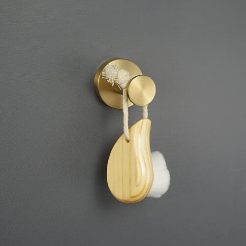 Brushed Gold Bathroom Hardware Set 4 Piece, Modern Wall Mounted Accessories with Durable Waterproof Build 2