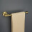 Brushed Gold Bathroom Hardware Set 4 Piece, Modern Wall Mounted Accessories with Durable Waterproof Build 5