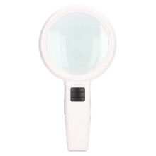 LED Magnifying Glass 30X Clear Lens with Light for Reading Coins Jewelry Ergonomic Grip