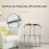 Folding Walker for Seniors Adults, Lightweight Durable Frame, Adjustable Height TwoButton Design 4