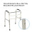 Folding Walker for Seniors Adults, Lightweight Durable Frame, Adjustable Height TwoButton Design 5