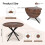 Joolihome Foldable Round Dining Table and 2 Chairs Set 3