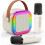 Mini Karaoke Machine with 2 Microphone Portable Bluetooth Speaker with LED 1