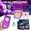 Mini Karaoke Machine with 2 Microphone Portable Bluetooth Speaker with LED 6