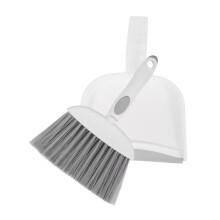 Mini Dustpan and Brush Set for Home Office and Car, Lightweight Durable Cleaning Tool, Gray