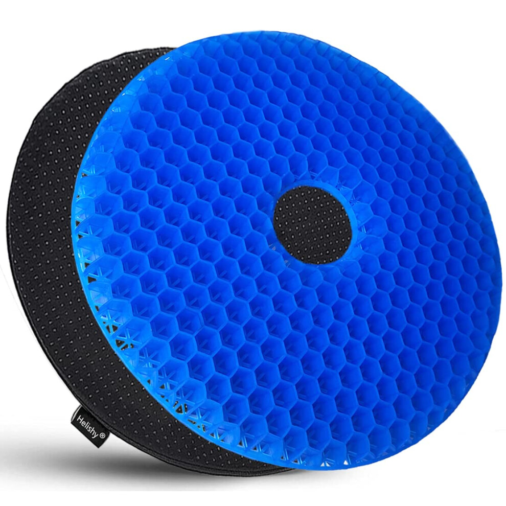 Gel Enhanced Donut Pillow Tailbone Pain  NonSlip Orthopedic Gel Cushion With Honeycomb Cover Hemorrhoids Pregnancy