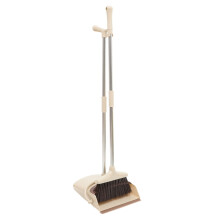 Heavy Duty Broom and Dustpan Set for Home Cleaning with Soft Bristles and Large Capacity Dustpan