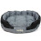 Extra Large Grey/Black Waterproof Round Dog Bed 1