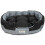 Extra Large Grey/Black Waterproof Round Dog Bed 3