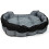 Extra Large Grey/Black Waterproof Round Dog Bed 11