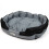 Extra Large Grey/Black Waterproof Round Dog Bed 5
