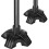 2Pack Cane Tip  Heavy Duty Quad Rubber Replacement for Walking Cane (19mm)  Black 1