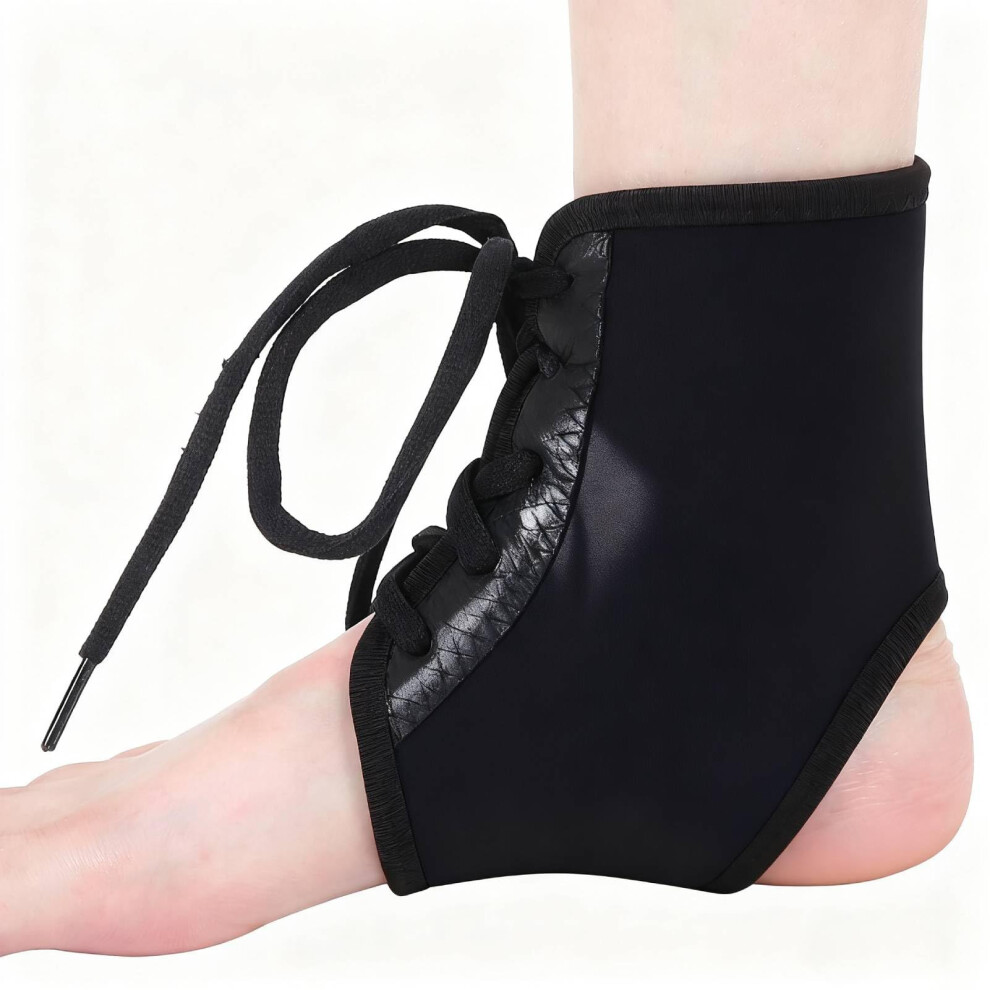 Adjustable Lace Up Ankle Brace with Breathable Compression Support for Sprains and Injury Recovery Ref: 6449