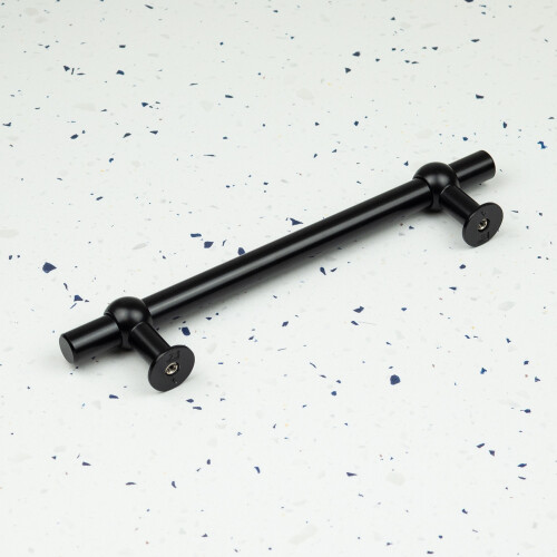 160mm Black Cabinet T-Bar Handle Chunky Clasp 2