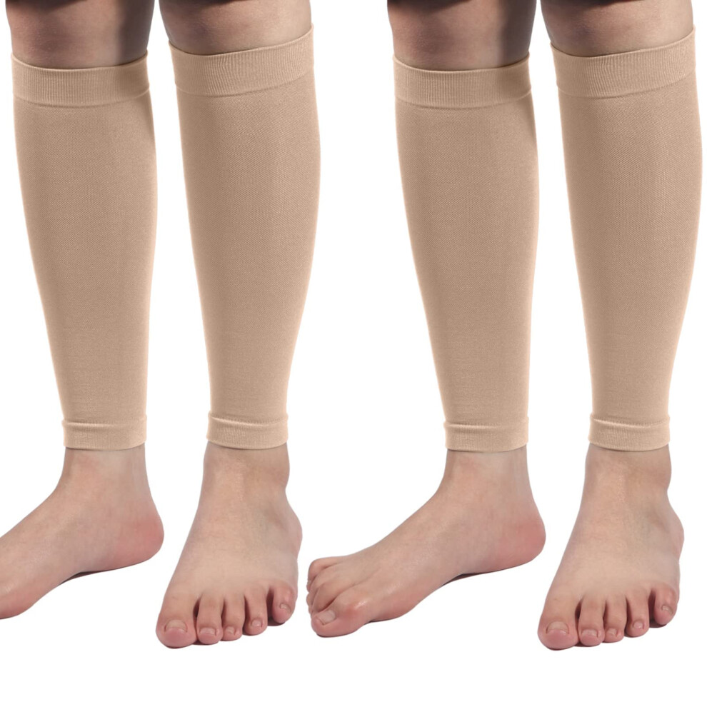 Calf Compression Sleeves for Running and Recovery, Graduated Support for Shin Splints and Calf Pain Relief