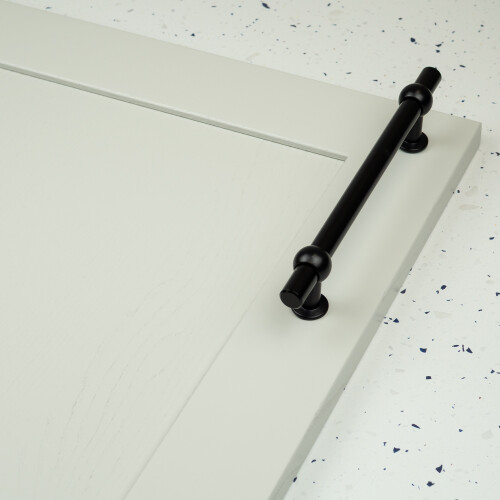 160mm Black Cabinet T-Bar Handle Chunky Clasp 1