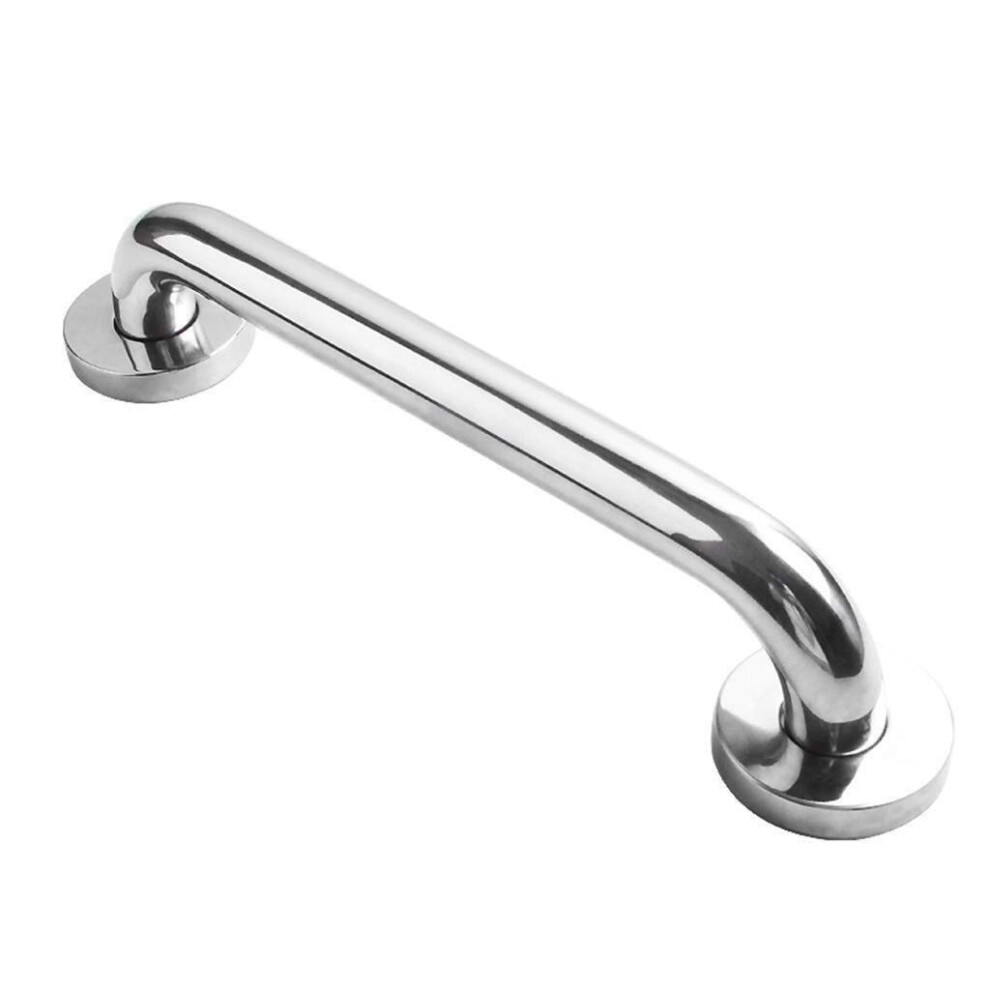 Silver Bathroom Grab Bar Stainless Steel 30Cm Anti Slip Safety Handrail For Shower Toilet Bathtub Support