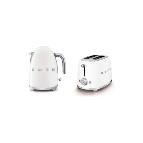 Smeg (Storm Blue) Smeg Matte Bundle Set KLF03 Kettle & TSF01 2 Slice Toaster 2