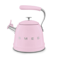 (Pink) Smeg WKF01 Retro Stovetop Whistling Kettle