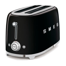 (Stainless Steel) Smeg TSF02 4 Slice 2 Long-Slot Toaster