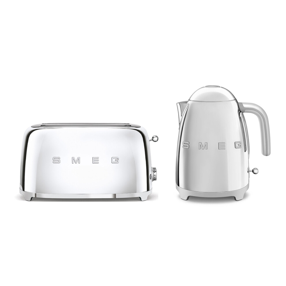 Smeg Bundle Set Tsf02 4 Slice 2 Long-Slot Toaster & Klf04 Kettle Bundle