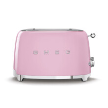 (Pink) Smeg TSF01 Retro 2 Slice Toaster
