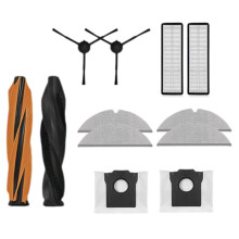 Replacement Accessories Kit for  D20 Pro/D20  Robot Vacuum Parts Main Side Brushes Filter Mop Cloth Dust Bag