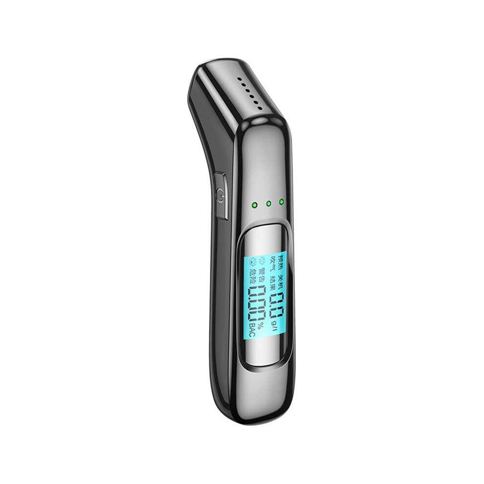 Tauoh Professional Breathalyzer Alcohol Tester - Digital Lcd Display, Portable, With 3-Color Indicator, Alcohol Detector