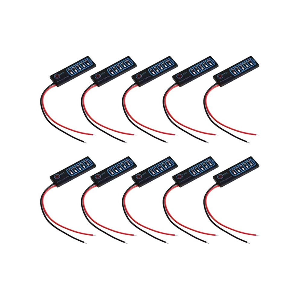 10Pcs Battery Power Indicator 3S Ternary Lithium Battery Lithium Iron Phosphate Lead-Acid Battery Capacity Display 6031443694789