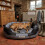 Extra Large Grey/Black Waterproof Round Dog Bed 4