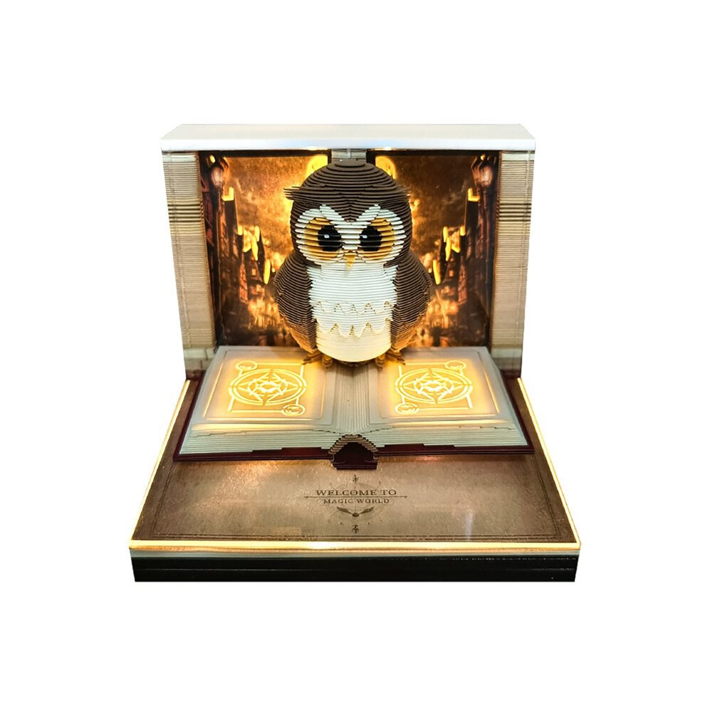 Photos - Other Office Equipment 3D Piece Calendar  Calendar Paper Carving Art Memo Pad Notepad Owl-Shaped Tear Away Carving Piece Notepad 2026