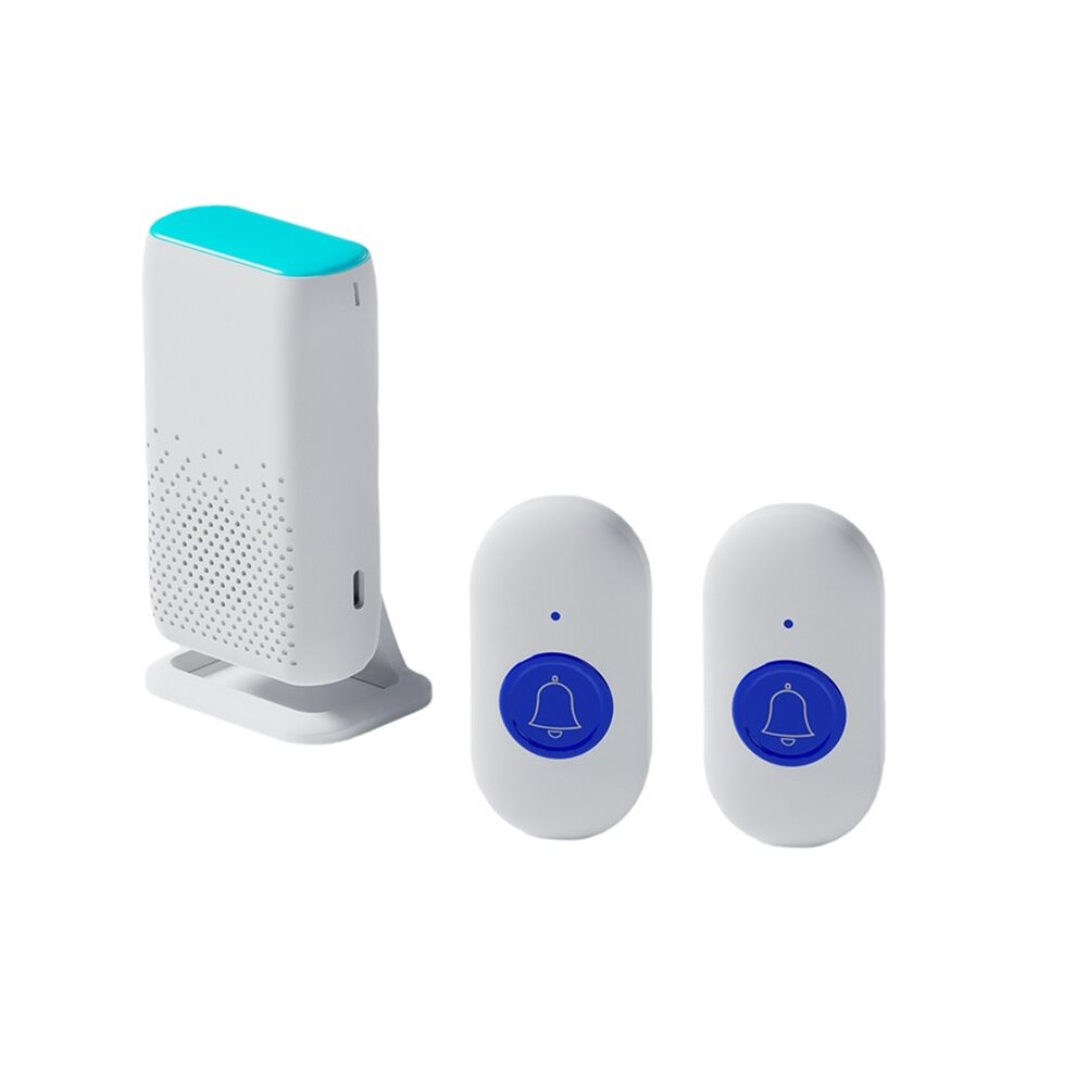 Tlily Wireless Doorbell With Flash Vibration Waterproof Emergency Pager For Elderly Nurse Alert System Security Aid,A