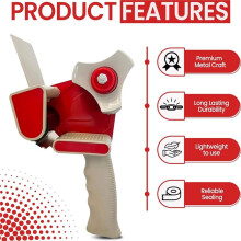 Packaging Tape Dispensing, Can Accommodate 2-Inch Wide Tape Rolls, Suitable for Commercial Packaging, Carton Sealing.