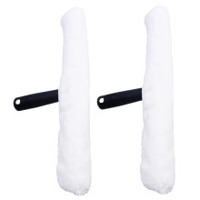 Window Cleaning Squeegee with Microfiber Cloth, 2 in 1 Glass Window Washer for Car and Home