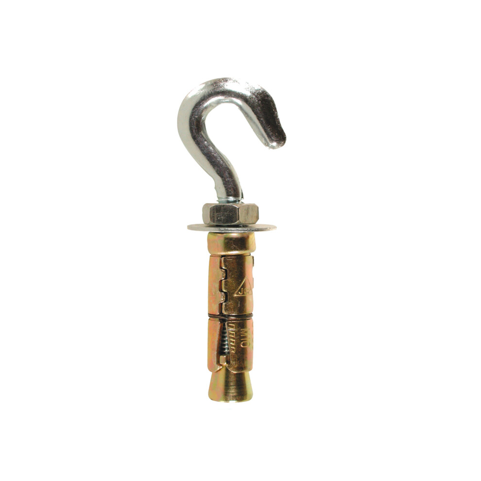 Jcp Fixings Shield Anchors Hook Bolt Zyp - M12 X 145 - Box Of 10 5014196004716