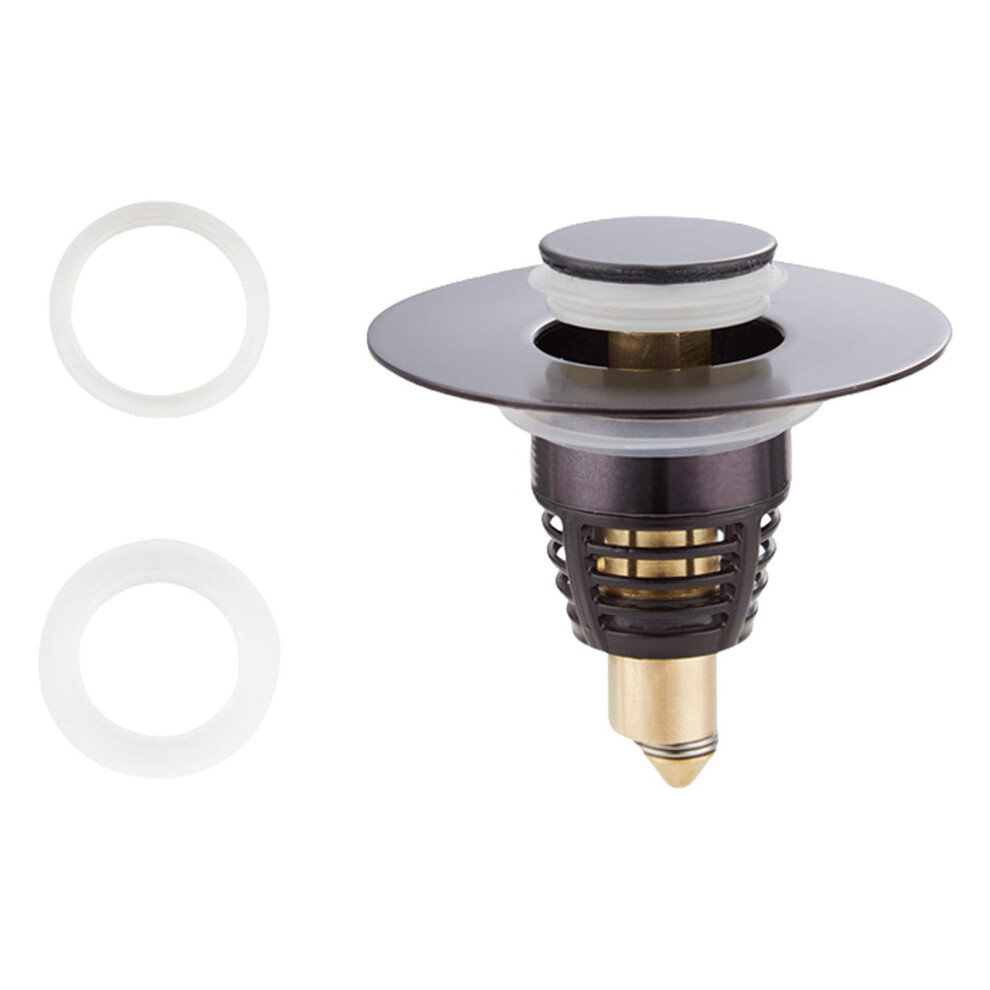 Bathroom Sink Stopper Brass Pop Up Drain Plug Rustproof Chrome Finish Fits 25Mm46mm Universal 9771547048558
