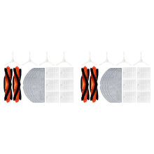 2 Set for  Robot Vacuum S20 / D106 Parts Main Side Hepa Filter Mop Cloth Replacement Accessories
