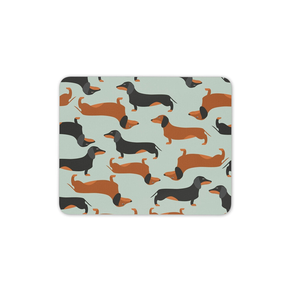 Dachshund Cute Dog Pattern Mouse Mat Pad - Animal Lover Computer #14369 7625898162048