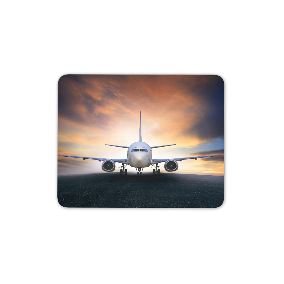 Destination Vinyl Ltd Amazing Jet At Sunset Mouse Mat Pad - Plane Pilot Flying Computer #14258 7625909276955