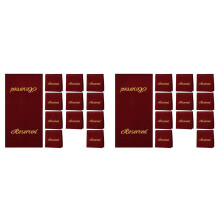 24 Pieces Reserved Seating Signs for Chairs 22 Inch Reserved Signs for Church Pews Cloth Placeholder for Restaurant B