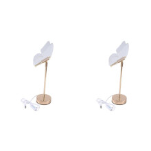 2X Lampe de Bureau Papillon Bouton D'Éclairage Intérieur Décoration de la Maison Chambre Chevet Salon Lampe de Bureau Modèle Enfichable