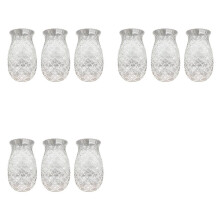 9pcs Pineapple Cocktail Glasses Embossed Juice Glasses for Cocktails and Drinks