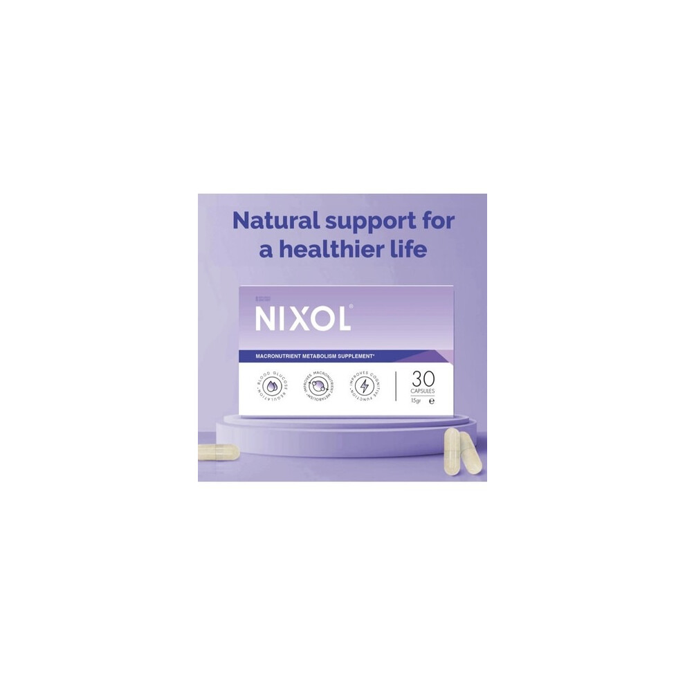 Nixol Macronutrient Metabolism Supplement 30 Caps Boxed Original Formula