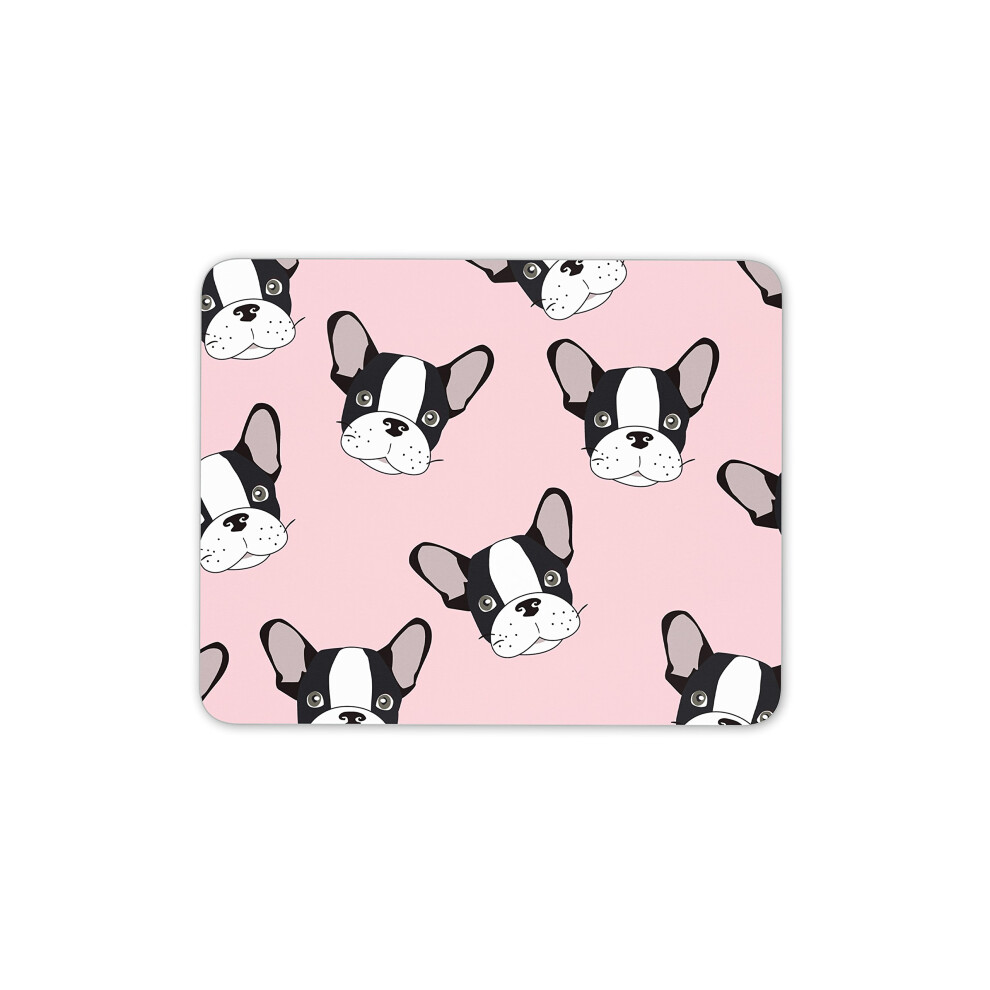 Destination Vinyl Ltd Pretty French Bulldog Mouse Mat Pad - Dog Puppy Cute Pc Computer #8371 Pink 7625910336884