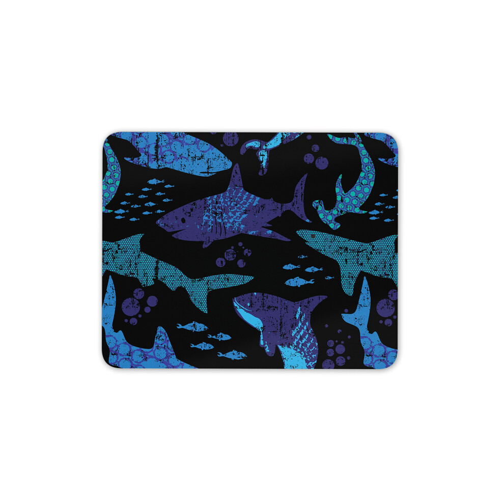 Destination Vinyl Ltd Sharks Mouse Mat Pad - Shark Whale Fish Diving Pc Computer #8509 7625897607649