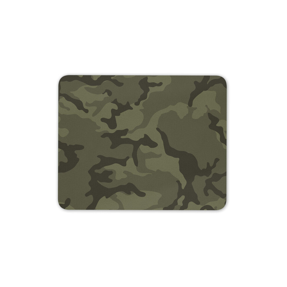 Destination Vinyl Ltd Army Camo Mouse Mat Pad - Teenager Son Brother Computer #14179 Green 7625902885154