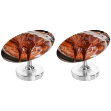 2X Espresso Shot Mirror for Bottomless Portafilters, Stainless Steel Coffee Extraction Reflective Observation Mirror