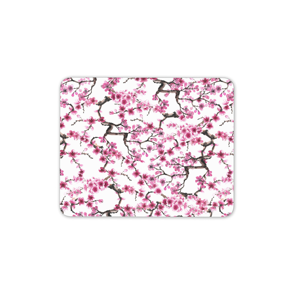 Destination Vinyl Ltd Pretty Cherry Blossom Mouse Mat Pad - Girls Japanese Gift Pc Computer #8719 Pink 7625897320722